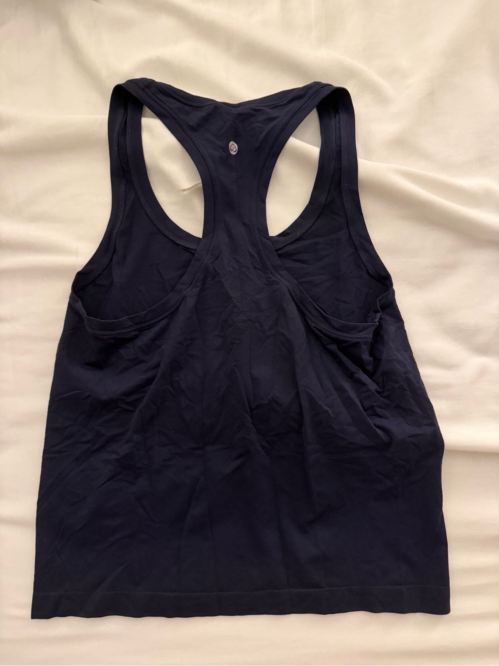 CRZ YOGA Navy Racerback Performance Tank - Picture 3 of 3